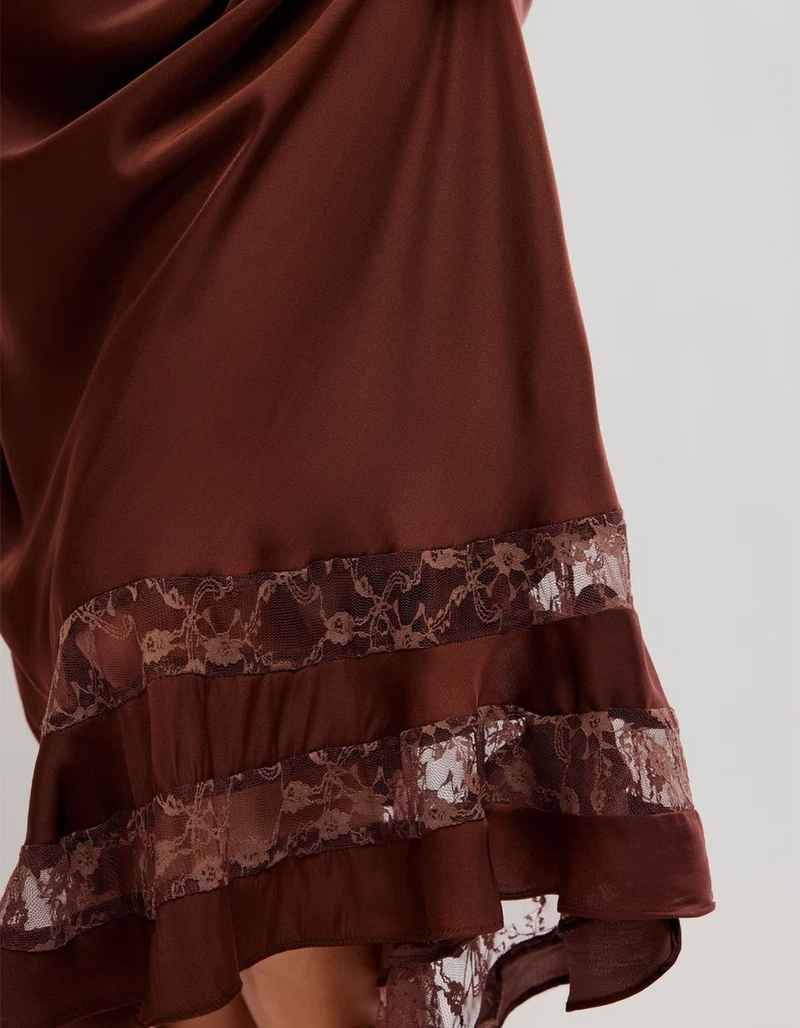 FREE PEOPLE Long Lost Lover Womens Maxi Slip Skirt image number 4