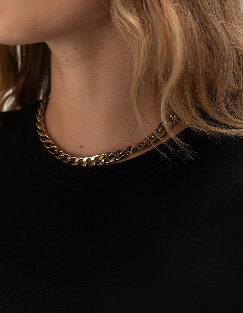 RSQ Oversized Chunky Two Tone Necklace image number 3
