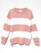 POOF Stripe Girls Crewneck Sweater image number 1