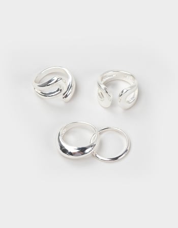 FULL TILT 4 Pack Chunky Rings Primary Image