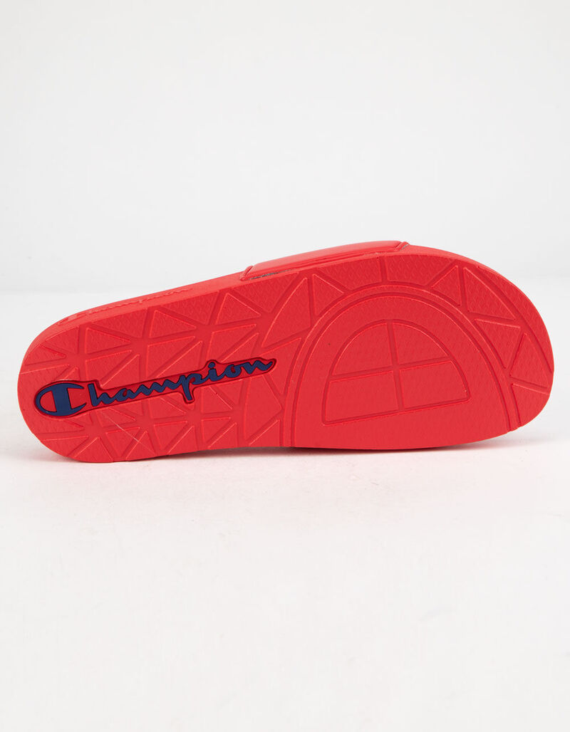 CHAMPION IPO Red Mens Slide Sandals - RED - 326800300