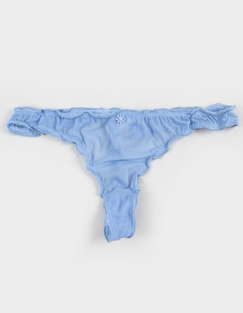 FULL TILT Lettuce Edge Mesh Thong image number 0