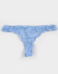 FULL TILT Lettuce Edge Mesh Thong image number 1