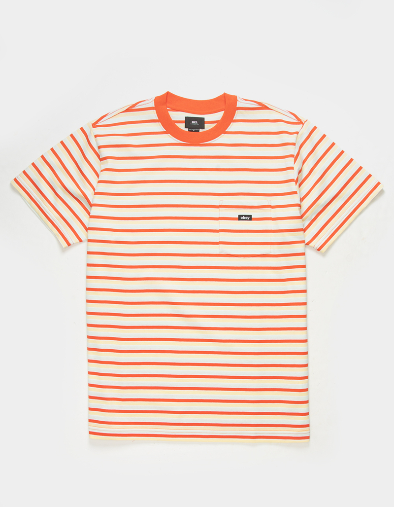 OBEY River Stripe Mens Pocket Tee image number 0