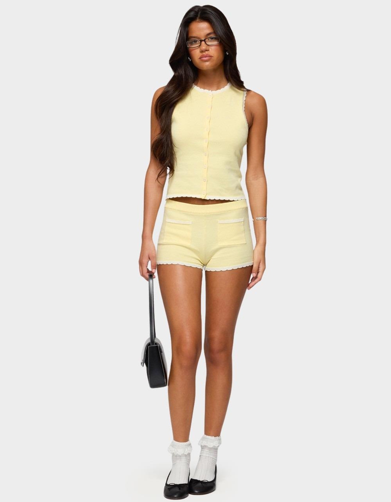 EDIKTED Leila Scalloped Knit Tank Top image number 4