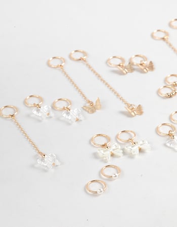 FULL TILT Butterfly Hair Ring Set Alternative Image
