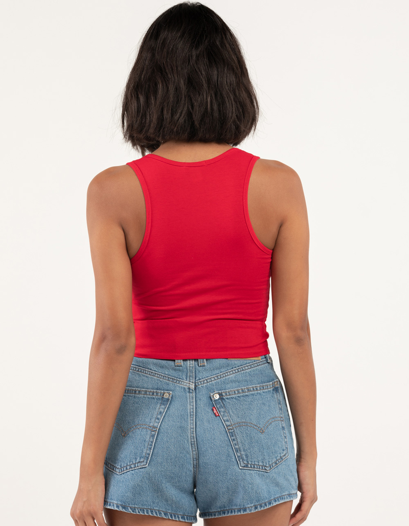 BOZZOLO Womens Split Neck Tank Top image number 2