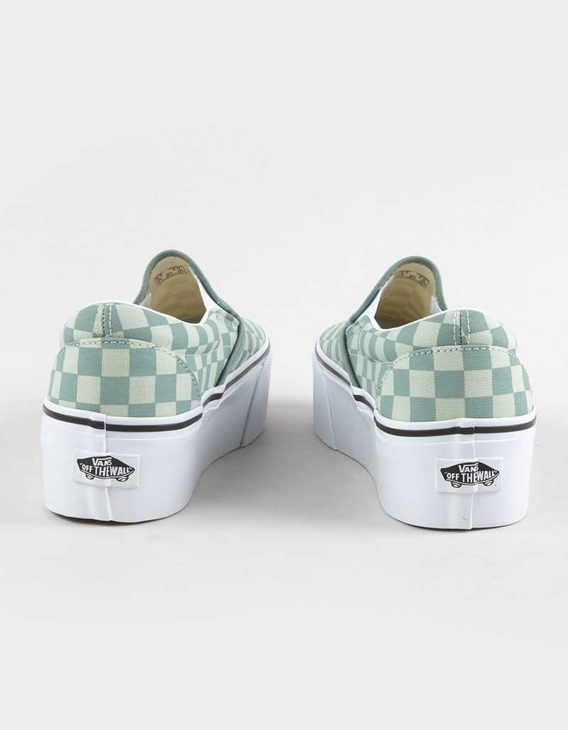 VANS Classic Slip-On Womens Checkerboard Stackform Shoes image number 3