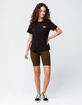 BOZZOLO Olive Womens Biker Shorts image number 4