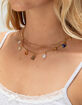 FULL TILT Layered Crystal/Moon/Pearl Necklace image number 3