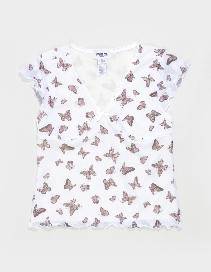 RSQ Girls Butterfly Mesh Top image number 1