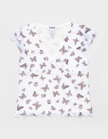 RSQ Girls Butterfly Mesh Top Alternative Image