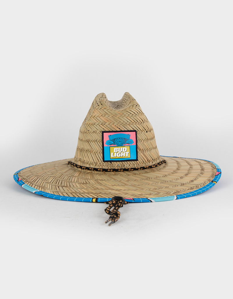 BUD LIGHT Mens Lifeguard Straw Hat image number 2