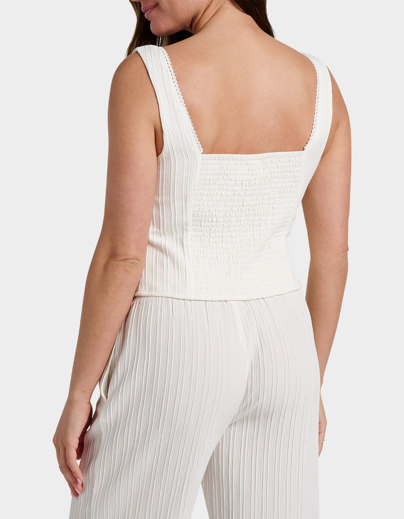 QUIKSILVER Maci Solid Textured Womens Tank Top image number 2