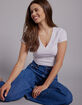RSQ Womens High Rise Wide Leg Jeans image number 5