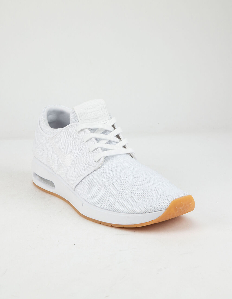 NIKE SB Air Max Stefan Janoski 2 White & White-Gum Yellow Shoes image number 1