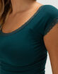 TILLYS Lace Trim Womens Tee image number 5