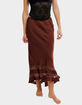 FREE PEOPLE Long Lost Lover Womens Maxi Slip Skirt image number 1