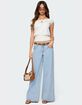 EDIKTED Stassie Studded Low Rise Jeans image number 2