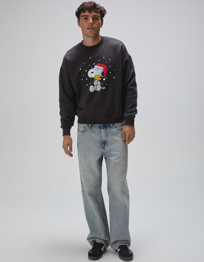RSQ x Peanuts Snow Mens Oversized Crewneck Sweatshirt image number 6