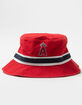 47 BRAND Los Angeles Angels Striped Bucket Hat image number 1