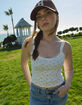 FULL TILT Floral Print Rib Womens Cami image number 5
