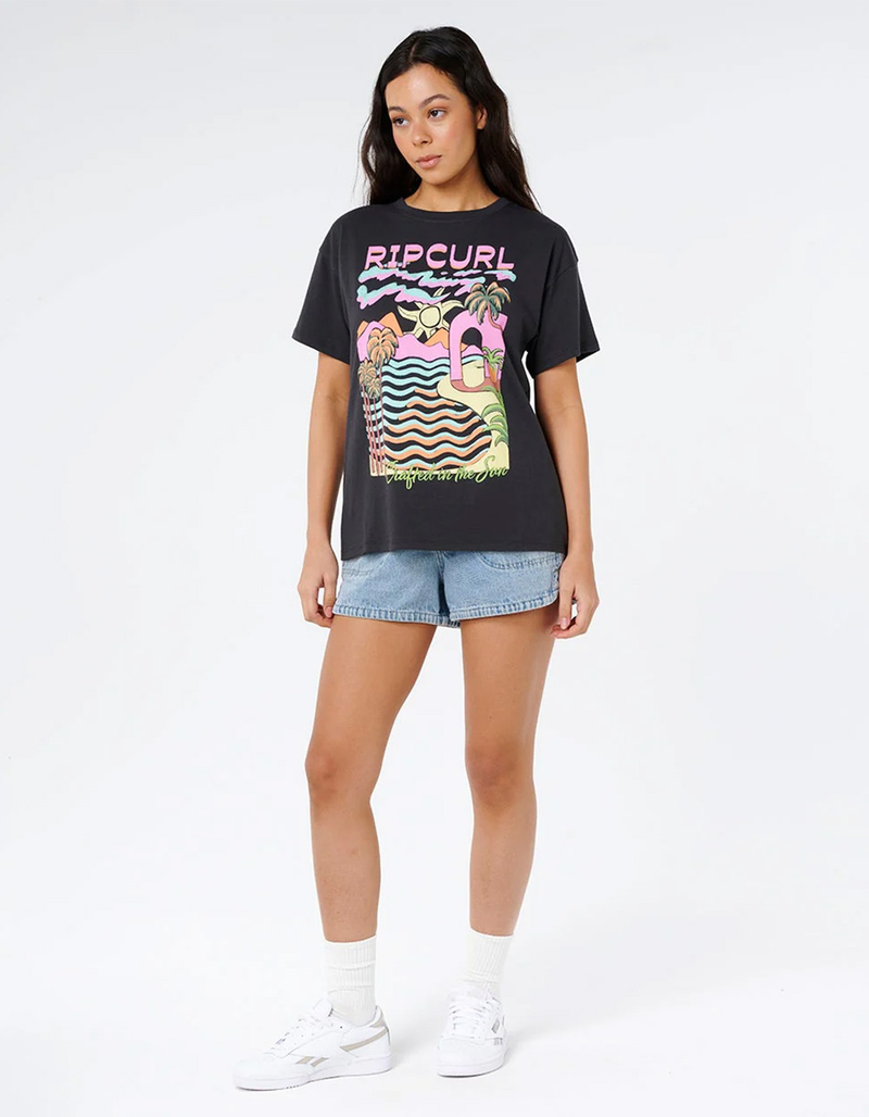 RIP CURL Half Moon Bay Womens Relaxed Tee image number 4