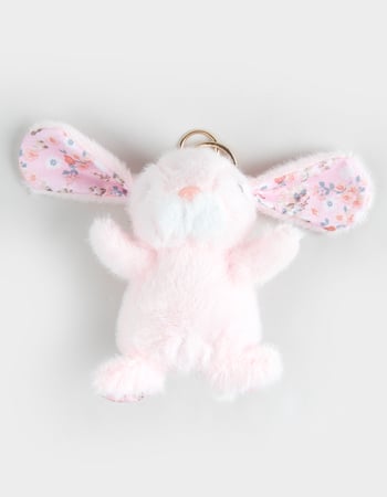 FULL TILT Plush Floral Bunny Bag Charm Alternative Image