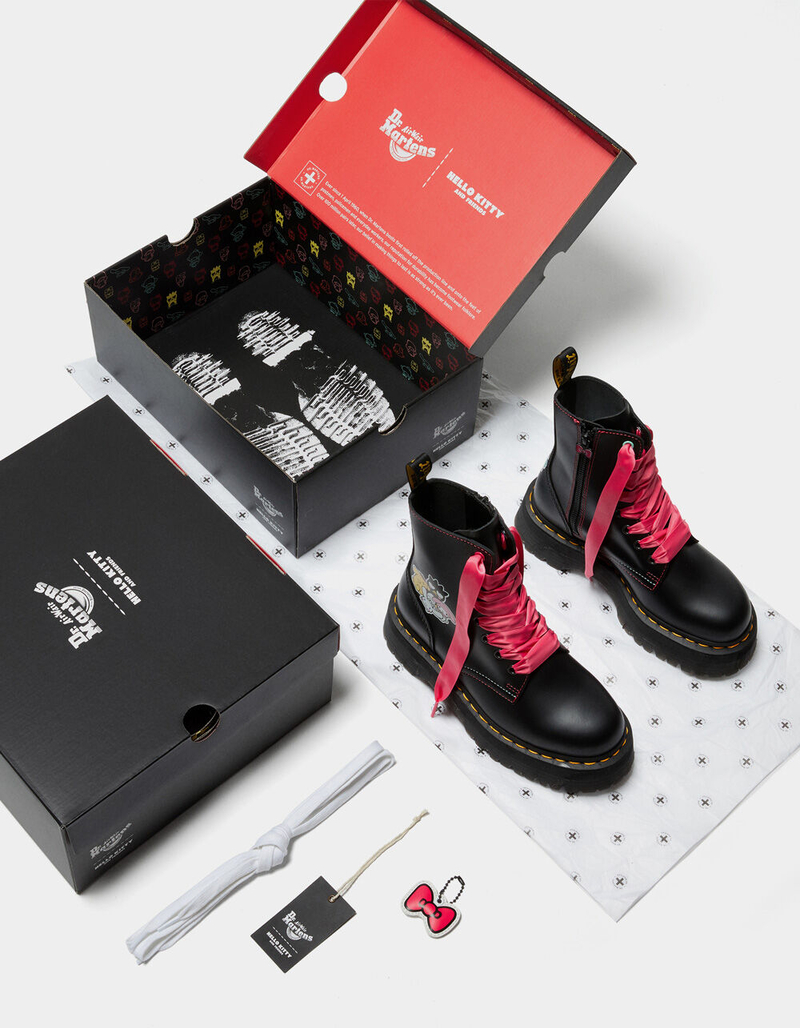 DR. MARTENS x Hello Kitty & Friends Jadon Leather Womens Platform Boots image number 5