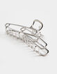 FULL TILT Safety Pin Metal Claw Hair Clip image number 1