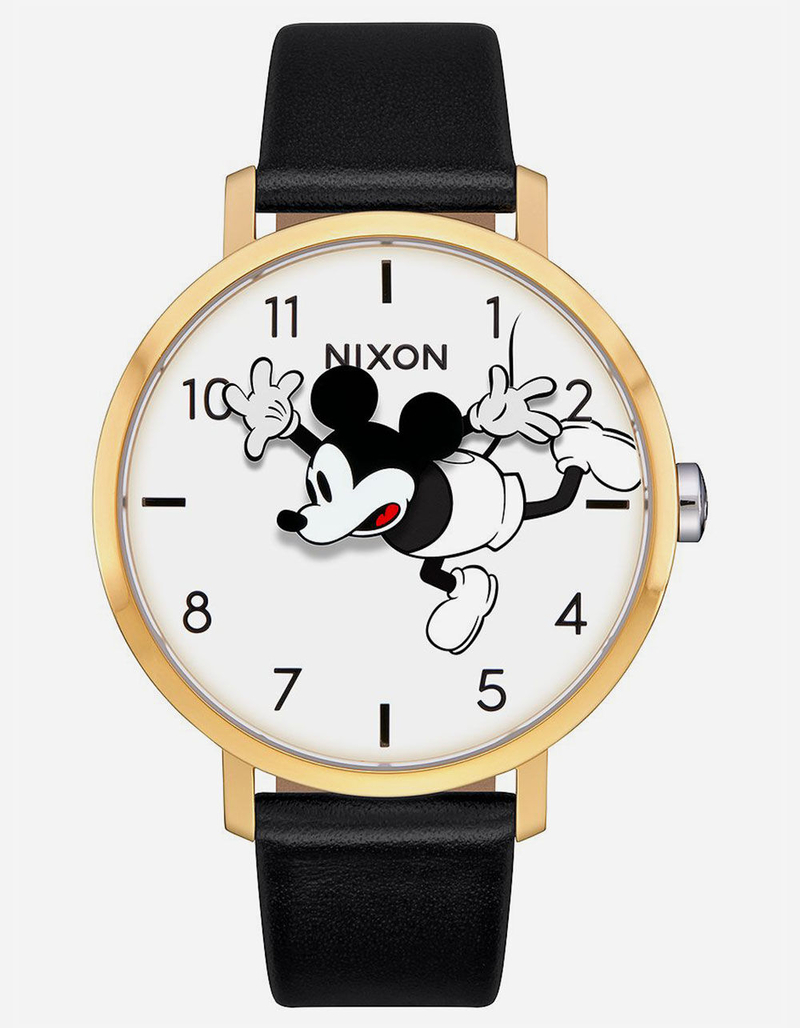 NIXON x Disney Long Way Down Arrow Leather Watch image number 0
