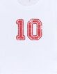 VARSITY 10 Distressed Womens Baby Tee image number 3