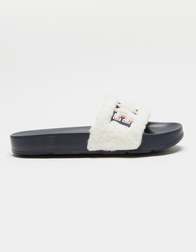 FILA Furry Drifter Collegiate Womens Slide Sandals image number 1