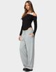 EDIKTED Layered Ribbed Off Shoulder Bodysuit image number 4