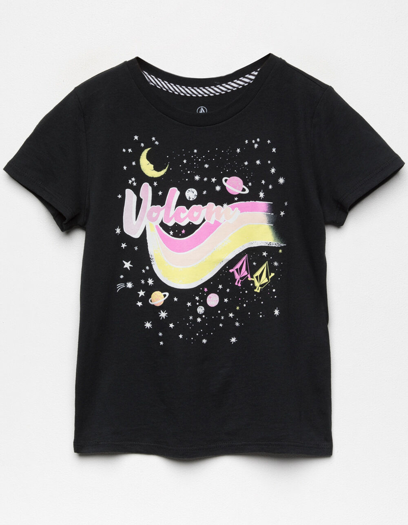 VOLCOM Last Party Little Girls Black Tee (4-6x) image number 0