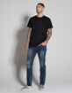 RSQ Seattle Mens Skinny Taper Stretch Ripped Jeans image number 2