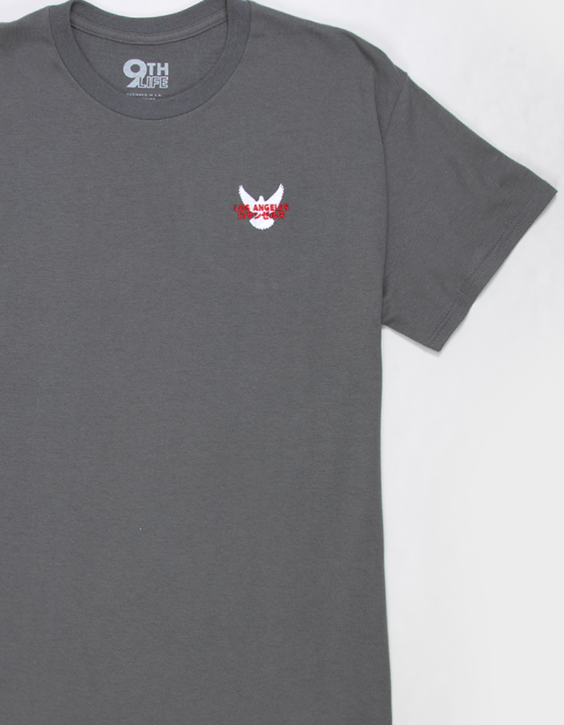 9TH LIFE LA Dove Embroidered Mens Tee image number 1