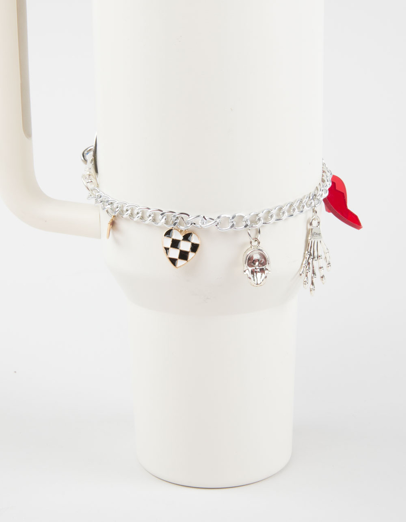 Punk Travel Tumbler Charm Bracelet Set image number 2