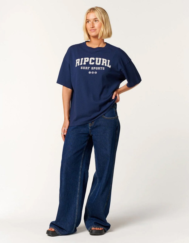 RIP CURL Varsity Sports Womens Heritage Tee image number 4