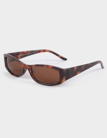 RSQ Rectangle Wrap Plastic Sunglasses Primary Image