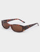 RSQ Rectangle Wrap Plastic Sunglasses image number 1
