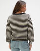 VERO MODA Womens Stripe V-Neck Sweater image number 4