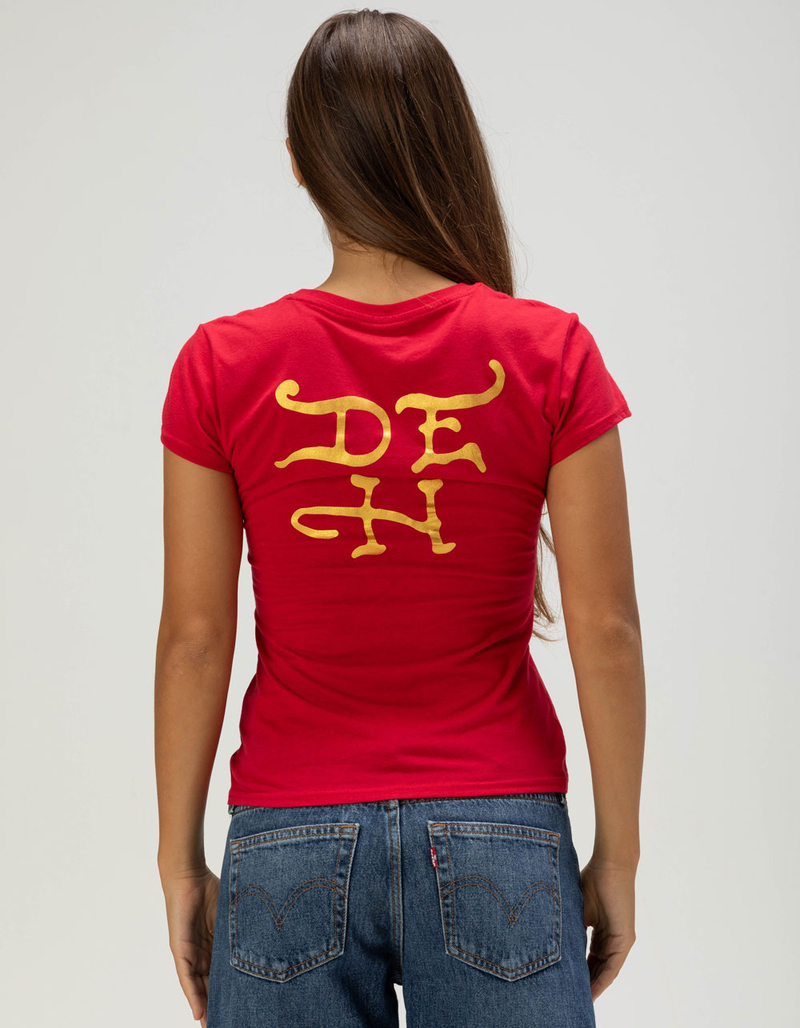 ED HARDY Rhinestone Panther Womens Fitted Tee image number 2