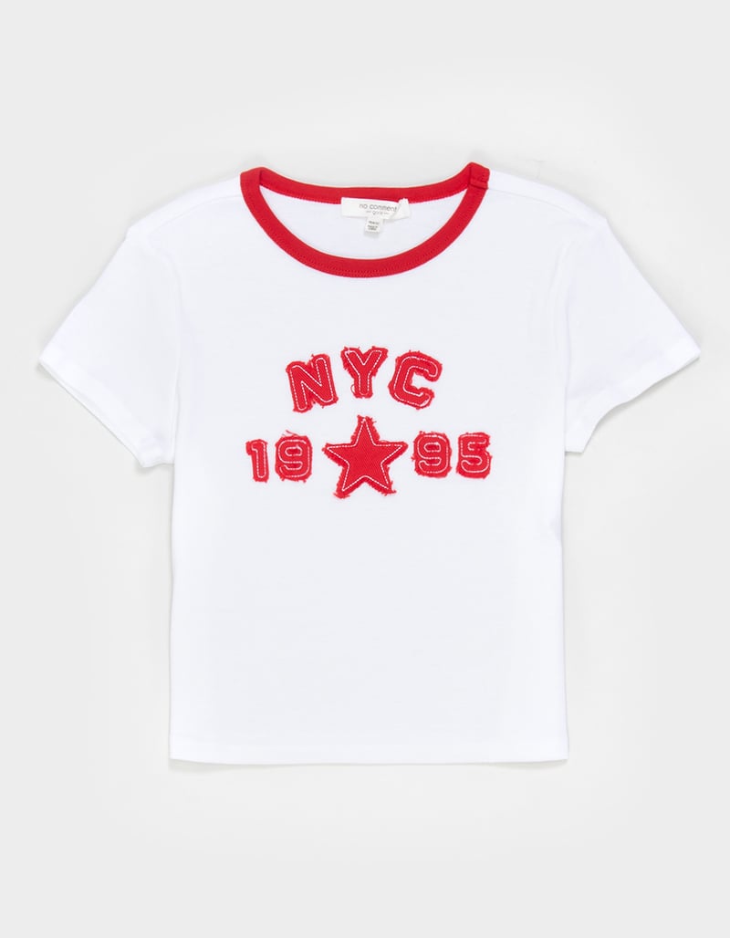 NO COMMENT NY 1995 Patch Girls Tee image number 0