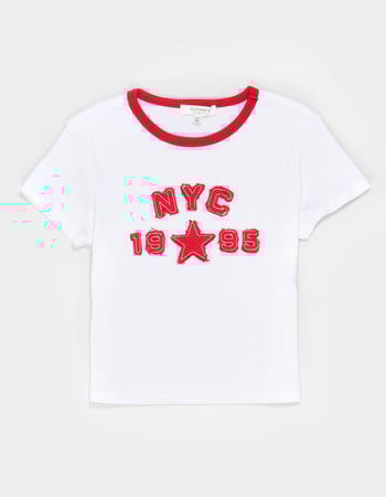 NO COMMENT NY 1995 Patch Girls Tee Primary Image
