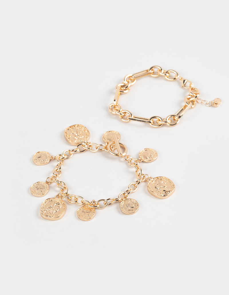 FULL TILT 2 Pack Coin Bracelet Set image number 0