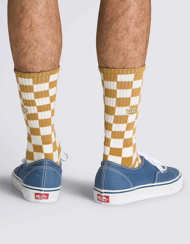 VANS Checkerboard Mens Crew Socks image number 1