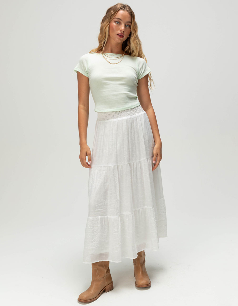 BOZZOLO Womens Boat Neck Tee image number 1