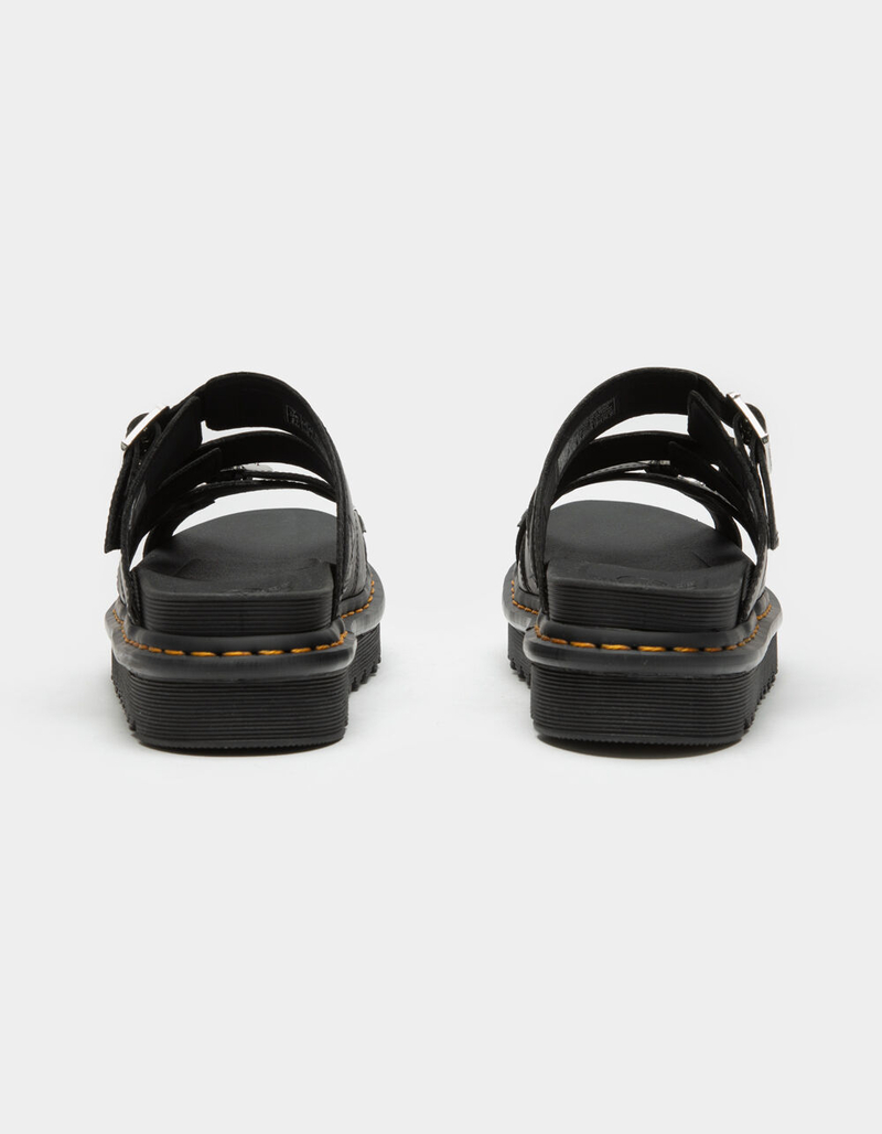 DR MARTENS Ryker II Hardware Leather Strap Womens Slide Sandals image number 3