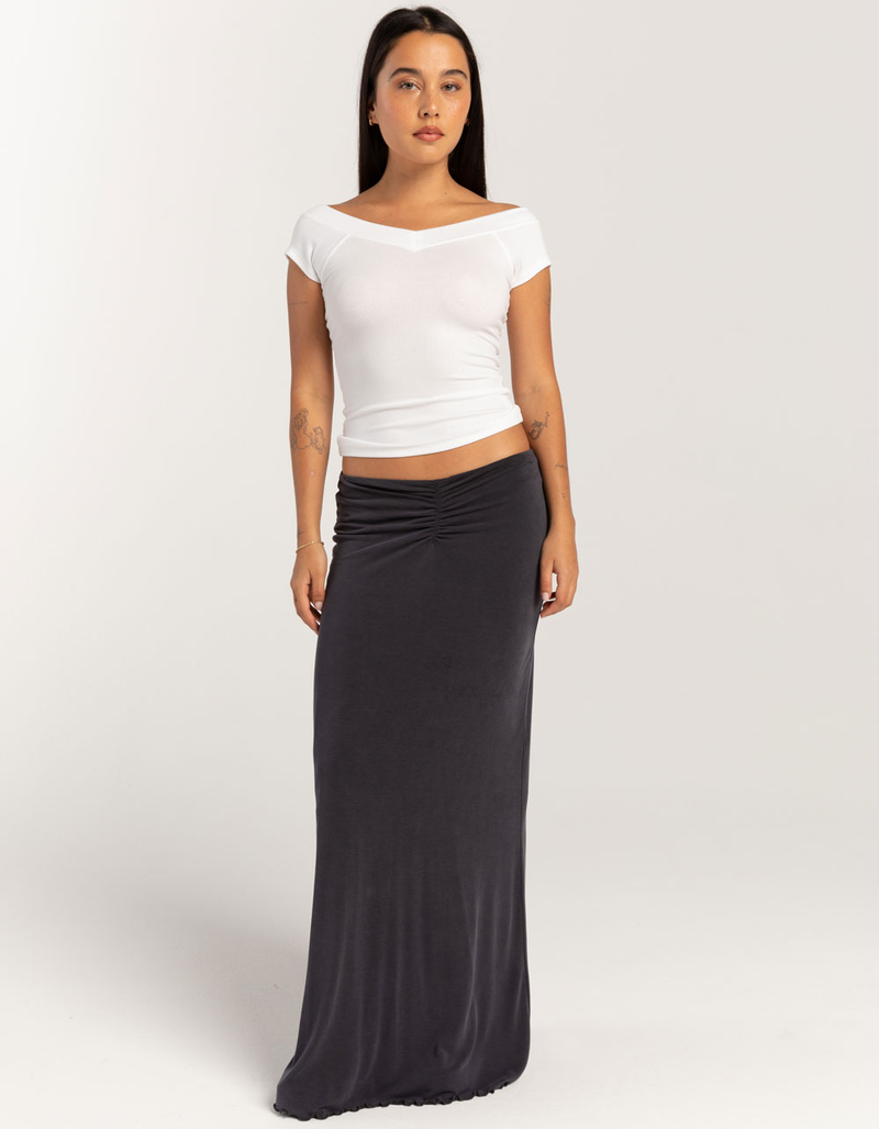 BDG Urban Outfitters Shannan Ribbed V-Neck Womens Top image number 1